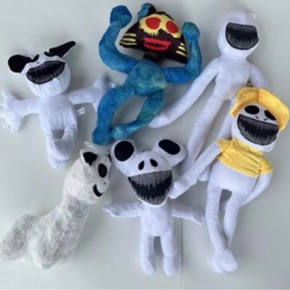 Zoonomaly video game Plushies Set of 6 stuffed animals between 8 and 12 inches